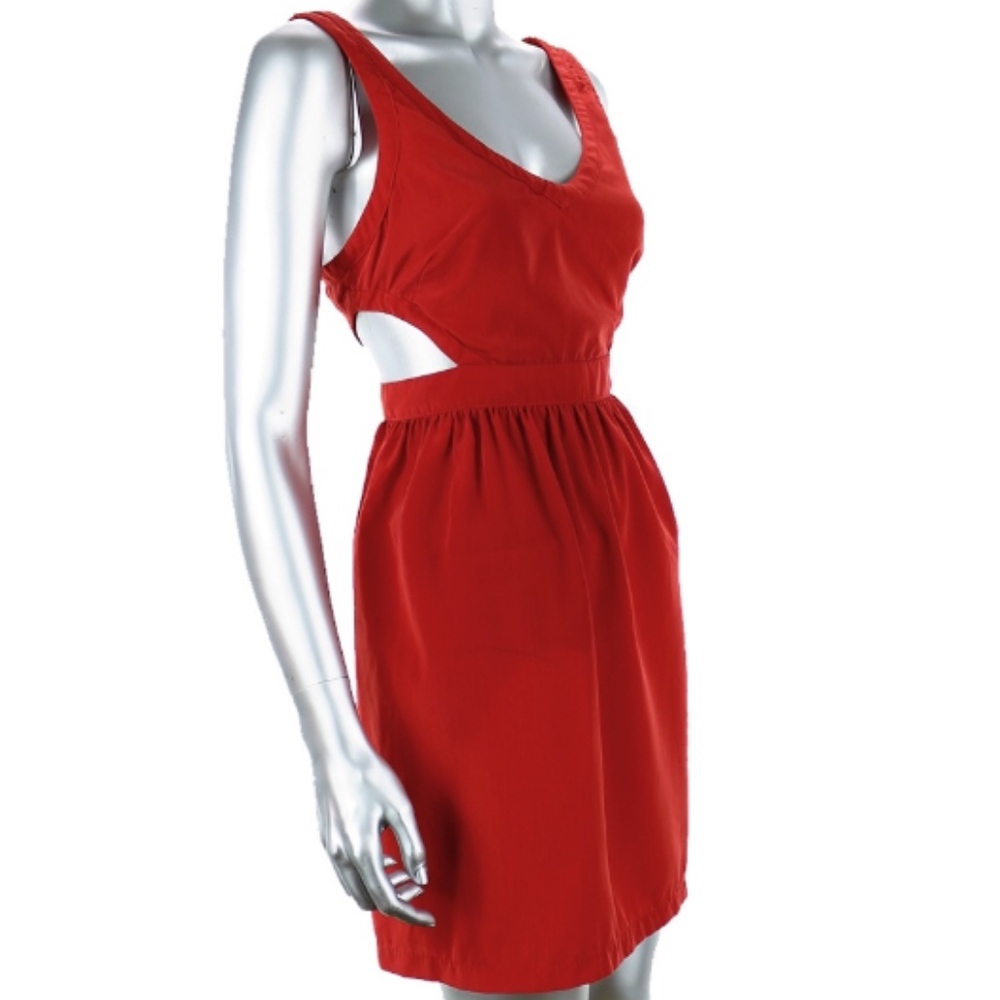 Ali & Kris Red Cut-Out Mini Dress